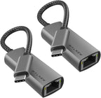 USB-C to Ethernet Adapter, WALNEW USBC to RJ45 LAN Adapter, Gigabit Cat Network by WALNEW
