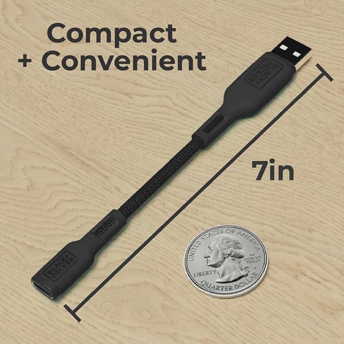 BLACK+DECKER USB C to USB Adapter, Type C Female to USBA Male OTG Cable USBA to - Image 8