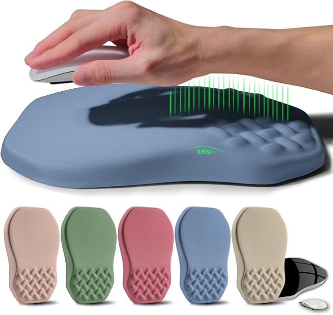 Ergonomic Raised Mouse Pad Wrist Support by Gleamtide