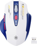 Wireless Mouse, Visible Battery Display，Rechargeable Laptop Mouse Wireless 2.4G by UINEER