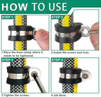 110PCS Cable Clamps Assortment Kit, 10 Sizes—1/4" 5/16" 3/8" 1/2" 5/8" 3/4" 1" - Image 5