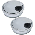 2 Pcs Desk Grommet 2-1/16" / 53 mm, Desk Cord Hole Cover, Cable Grommet Metal by EASYEAH
