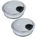 2 Pcs Desk Grommet 2" / 50 mm, Desk Cord Hole Cover, Cable Grommet Metal Zinc by EASYEAH