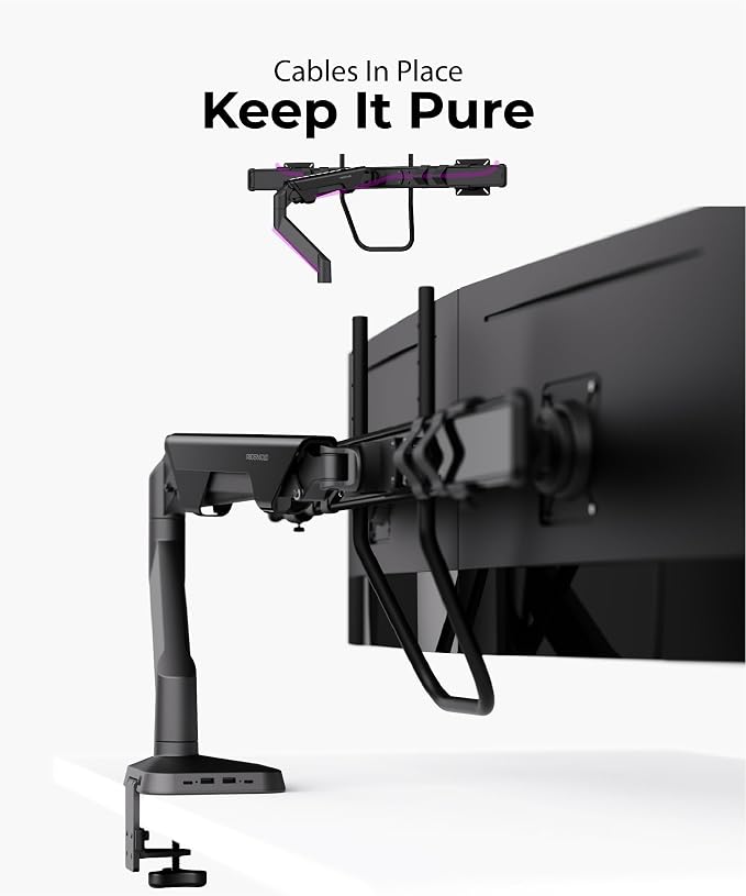 Dual Monitor Arm Desk Mount - Image 7