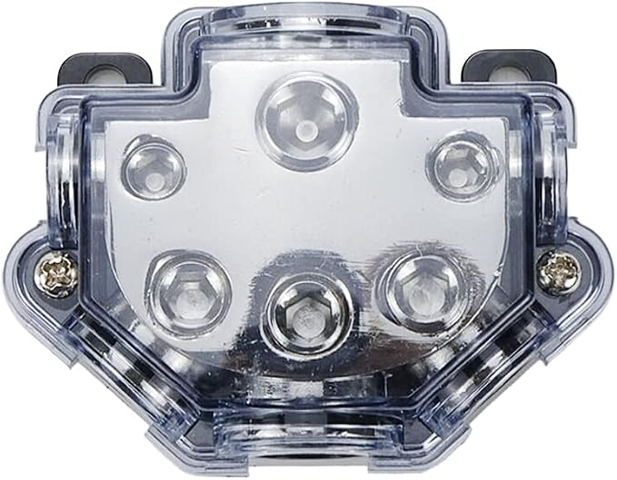 2pc Power Distribution Block Car Audio 1 in 5 Ways Out Car Audio Distributions - Image 5