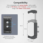 SmallRig Aluminum Power Bank Holder, Powerbank Mount Clamp Compatible - Image 2