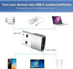 USB to USB C Adapter 4 packs for iPhone Fast Charging, Transfer and Type C OTG - Image 3