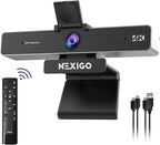 NexiGo Zoom Certified, N950P 4K Zoomable Webcam by NexiGo