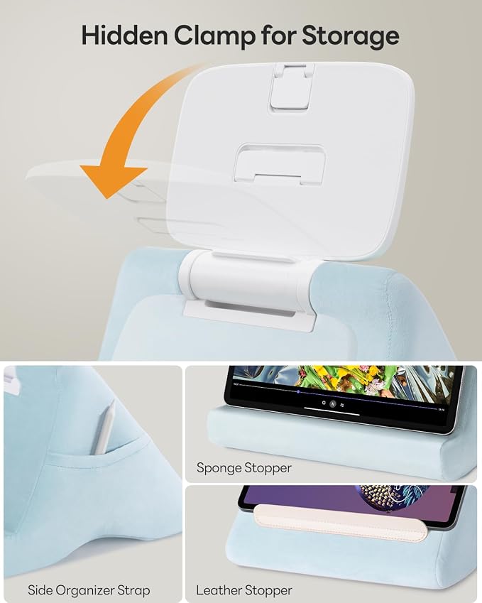 SAIJI Tablet Kindle Stand Pillow - Image 6