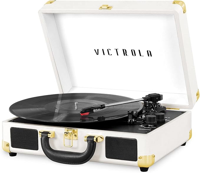 Victrola Journey Bluetooth Portable Suitcase Record Player – by Victrola