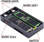 CY USB4.0 20Gbps Dual NVME M.2 NGFF M-Key to USB-C Type-C Raid0 Raid1 JBOD Big - Image 2