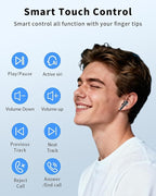 Wireless Earbuds, Deep Bass Stereo Ear Buds Clear Calls - Image 6
