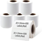 PUQU 20x10mm inch Direct Thermal Sticker Labels, Self-Adhesive All-Purpose by PUQU