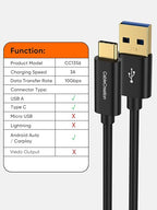 CableCreation USB C to USB A Cable 3FT, Type C to USB 3.1 USB 3.2 Gen2 10Gbps - Image 7