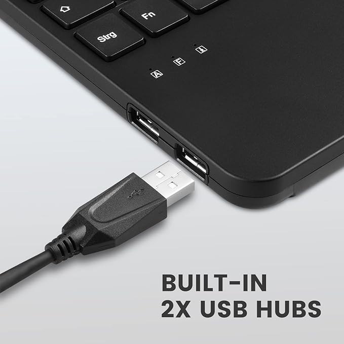 Perixx PERIBOARD-526 US, Wired Mini USB Keyboard - Image 3