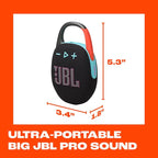 JBL Clip 5 - Ultra-Portable, Waterproof & Dustproof Bluetooth Speaker, Big Pro - Image 5