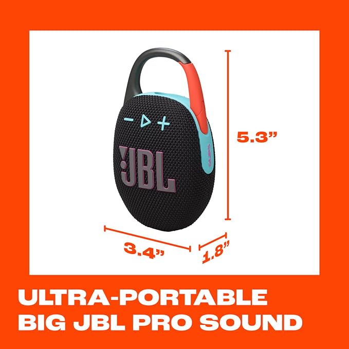 JBL Clip 5 - Ultra-Portable, Waterproof & Dustproof Bluetooth Speaker, Big Pro - Image 5