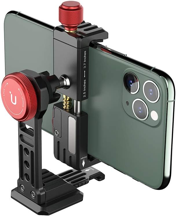 Cell Phone Tripod Mount, ULANZI ST-14 Smartphone Tripod Mount Adapter Aluminum by PICTRON