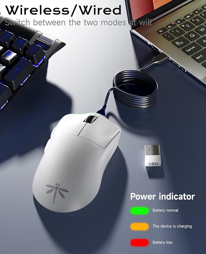 VGN Lightspeed Wireless Gaming Mouse - Image 6