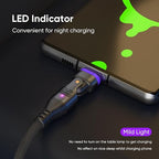 240W Rotating USBC to USB C Magnetic Data Cable, 3ft - Image 8