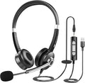 USB Computer Headset with Microphone by Earbay