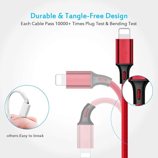 Multi Charging Cable, 4ft 2Pack Multi Phone Charger Cable Braided Universal 3 - Image 4