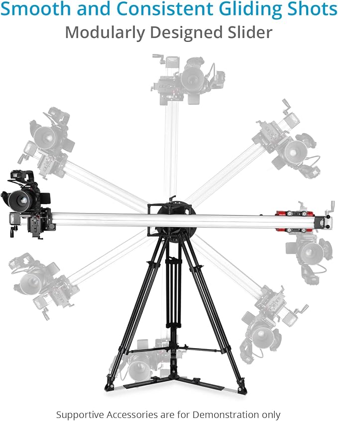 Proaim Cambird Pro 4-in-1 Gear. 6ft Video Camera Slider. Portable Mini Jib. - Image 4