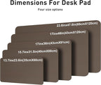 Aothia Leather Desk Pad Protector, Office Desk Mat, Large Mouse Pad, Non-Slip - Image 4
