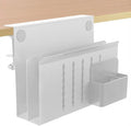 2 Tier Desk Side Storage, Under Desk Laptop Holder by osseph
