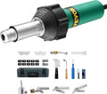 VEVOR Hot Air Plastic Welder, 1600W Hot Air Torch Pistol, 122-1112℉ PVC TPO by VEVOR
