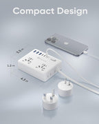Universal Travel Adapter, Kakyanill European Travel Plug Adapter, EU/UK/AU/Plug - Image 6