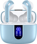 TAGRY Bluetooth Headphones True Wireless Earbuds 60H Playback LED Power Display by TAGRY