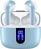 TAGRY Bluetooth Headphones True Wireless Earbuds 60H Playback LED Power Display by TAGRY