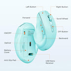 MEETION Wireless Keyboard and Mouse, Full-Sized Cordless Keyboard - Image 5