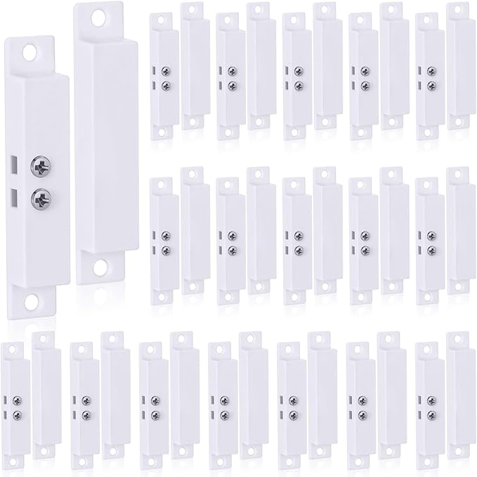 20 Sets NC Wired Surface Mounted Alarm Magnetic Door Contact Sensor Door Window by Tellegloww