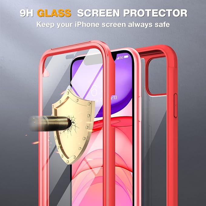 Miracase Glass Series for iPhone 11 Case 6.1 inch, Upgraded Full-Body Rugged - Image 4