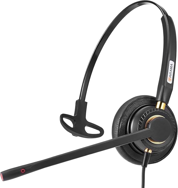 Headset with Microphone Noise Cancelling & Audio Controls Ultra Comfort - Image 4