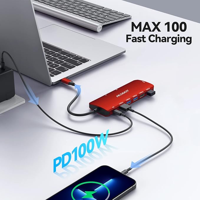 Acodot 9-in-1 USB C Hub Multiport Adapter - Image 6