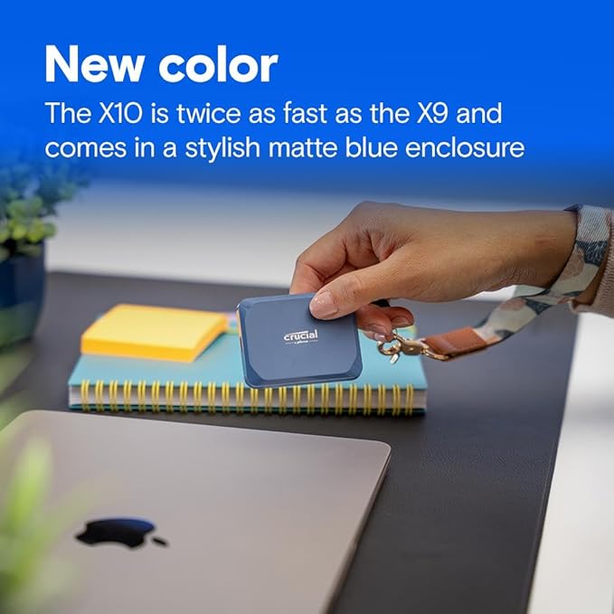 Crucial X10 1TB Portable SSD, USB 3.2 USB-C, External Solid State Drive - Image 7