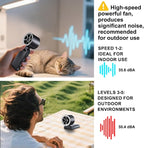 CAZOKASI Rechargeable Strong Wind Handheld Fan - Image 7