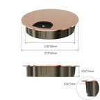 Desk Grommet 2-3/8 Inch 60mm, Zinc Alloy Computer Desk Wire Hole Cover - Image 2
