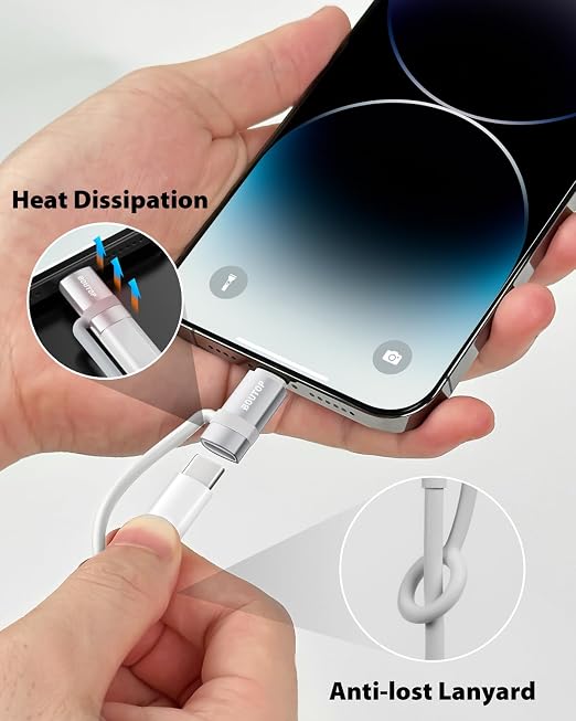 USB C to Lightning Adapter, Type C to Lightning Adapter Support 36W PD Fast - Image 3