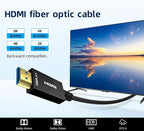 8K HDMI Fiber Optic Cable 30ft, 4K120 8K@60Hz HDMI 2.1 Cable, 48Gbps Ultra High - Image 2