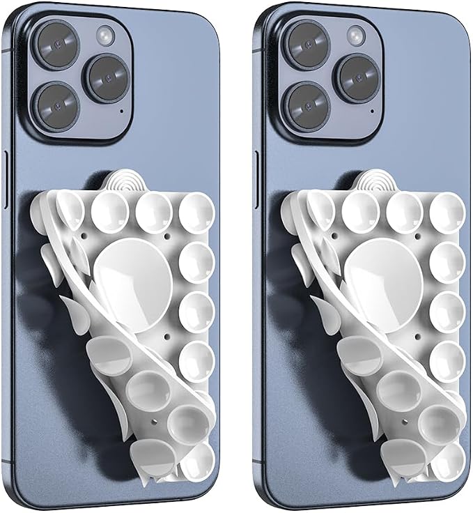 ZYCCER Double Sided Silicone Suction Phone Holder Mount, Compatible by ZYCCER