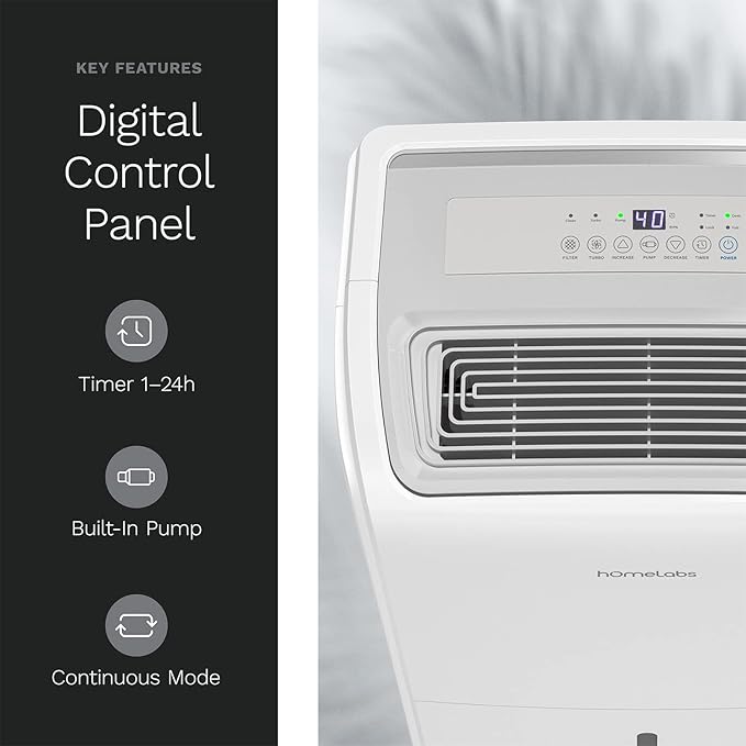 hOmeLabs 40 Pint Dehumidifier - Image 2