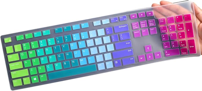 Keyboard Cover for Dell KM636 KB216 KB216t KB216d KB216p Wired & Wireless by MUBUY