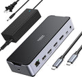 USB C Docking Station 3 Monitors Laptop Dock Dual Monitor by SeloreS-Global