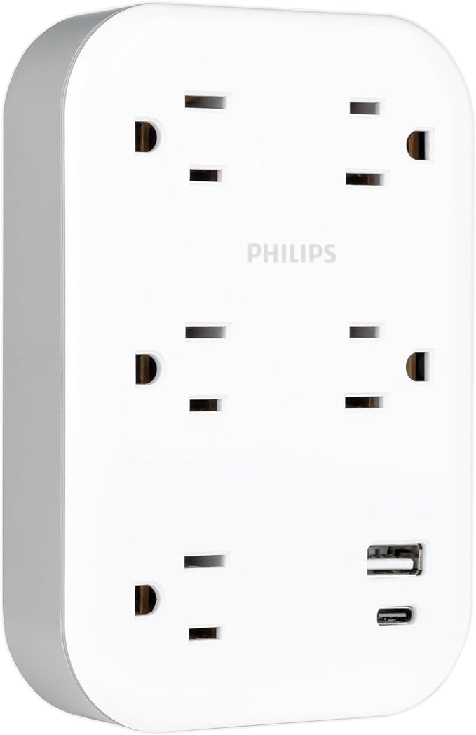 Philips EZFit 5-Outlet Extender Wall Tap - Image 2