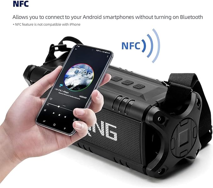 W-KING Bluetooth Speaker, 90W Max Loud Portable Speakers Bluetooth Wireless - Image 8