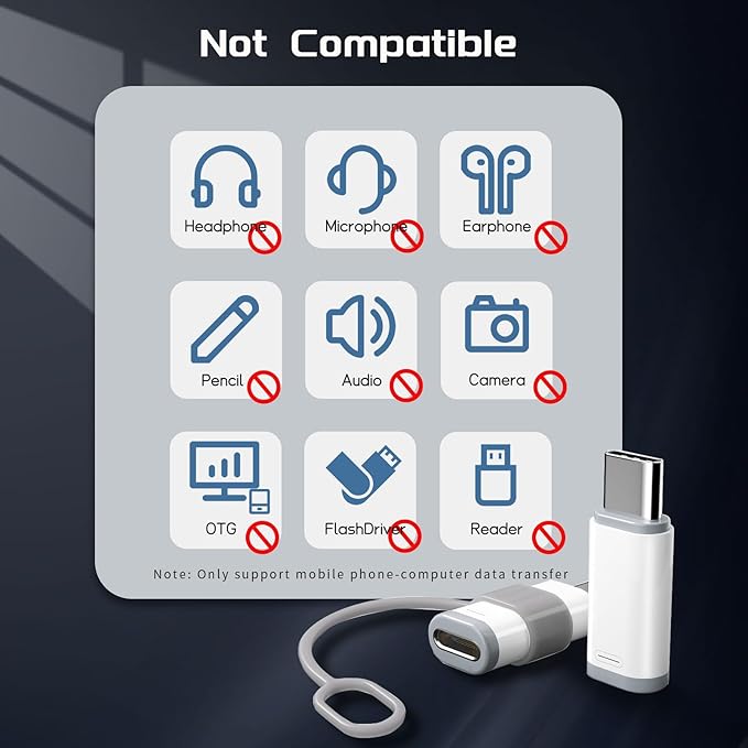 4 Pack Lightning to USB C Adapter - Image 6